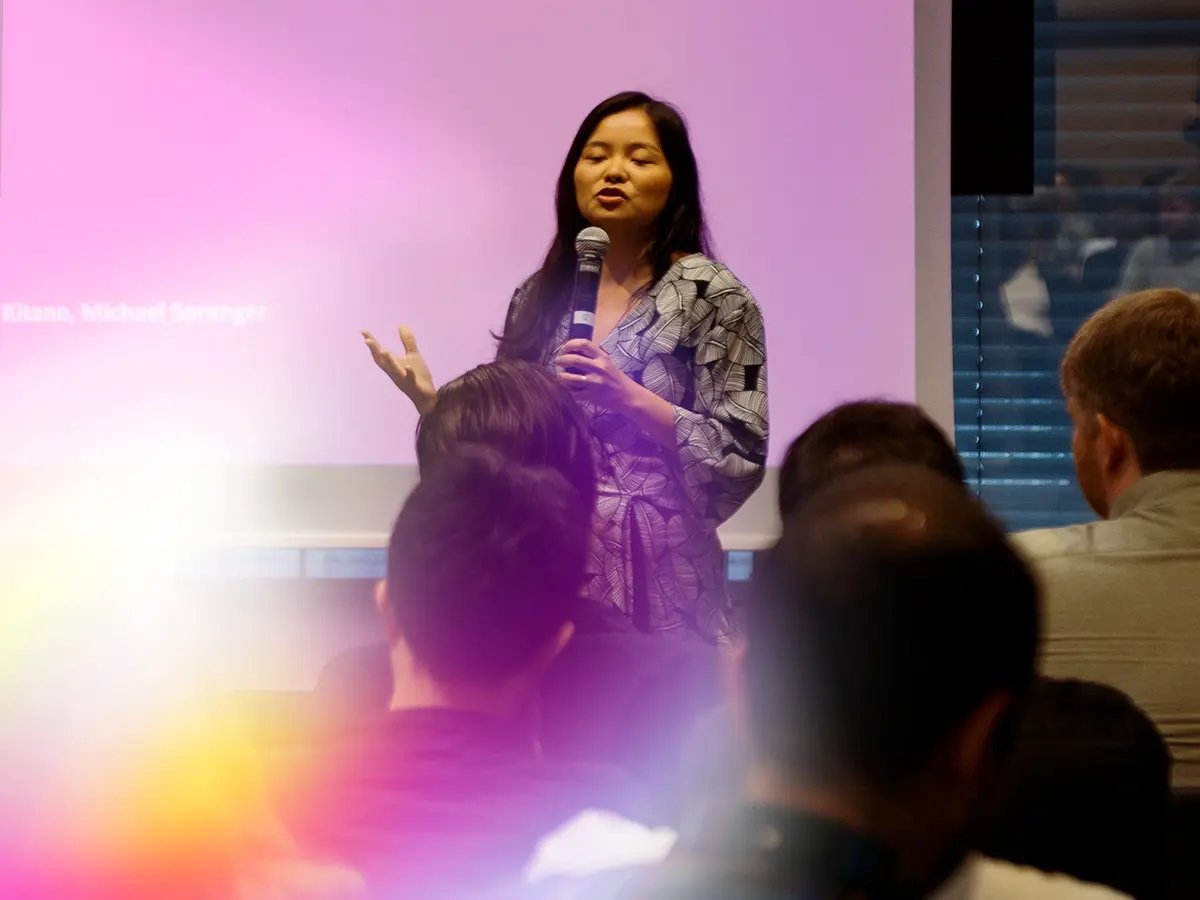 speaker-during-a-QA-at-conference