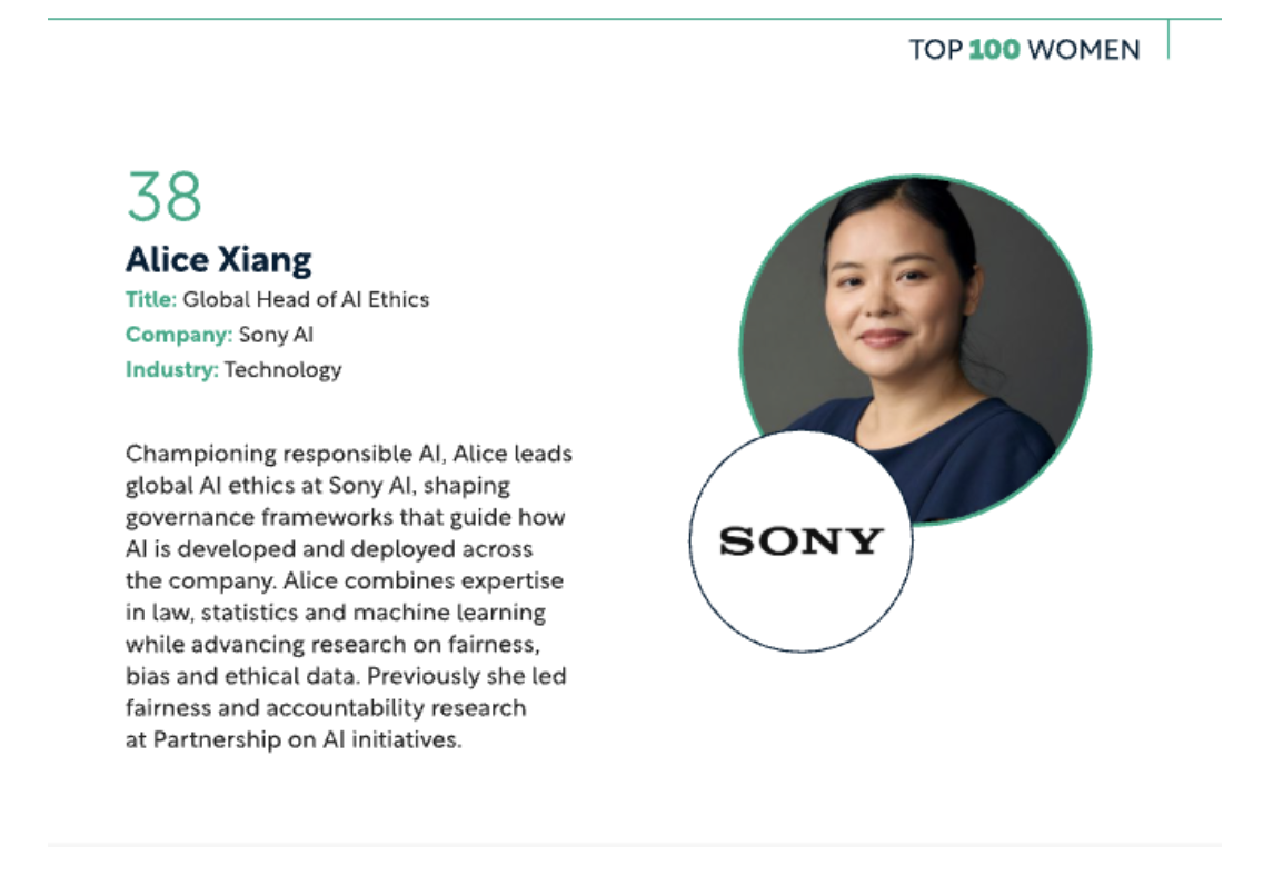 Alice Xiang_Top 100 Women in AI Award.png